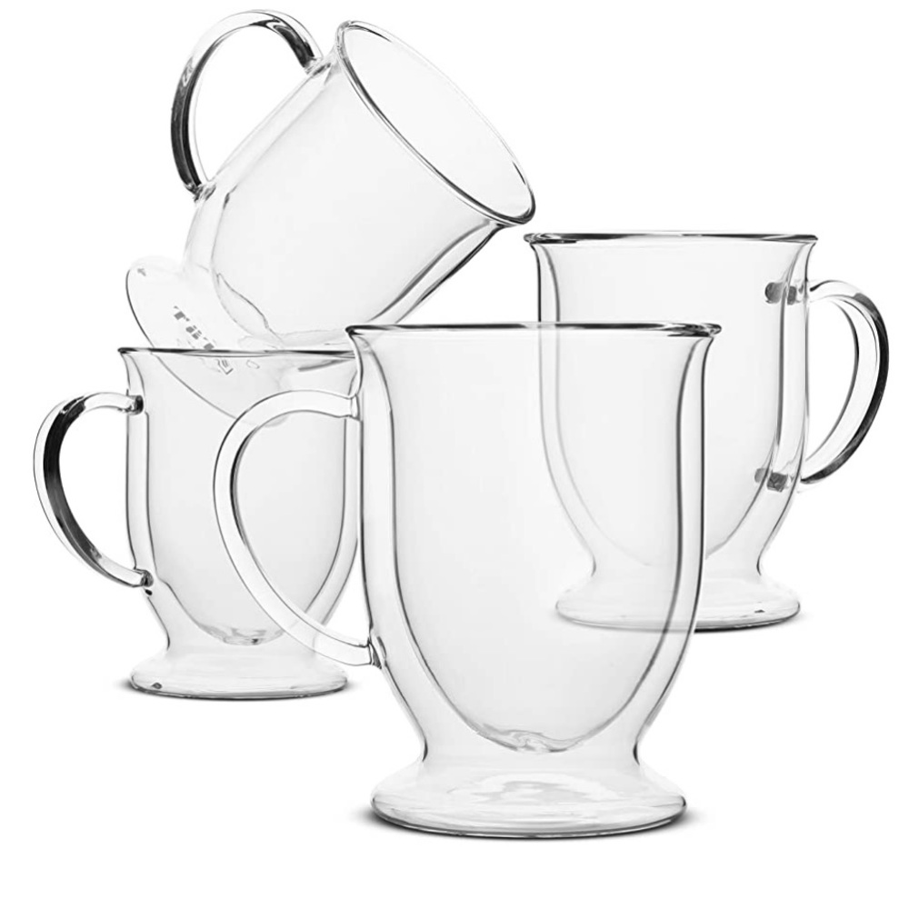 Double Wall Glass Coffee Mugs
